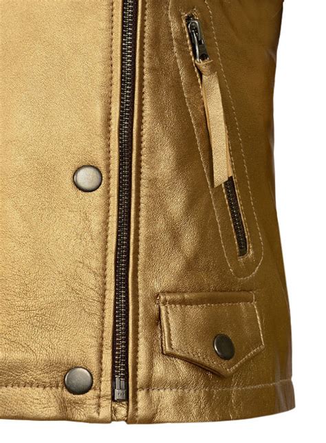 Golden Leather Jacket 288 Leathercult Genuine Custom Leather Products Jackets For Men And Women