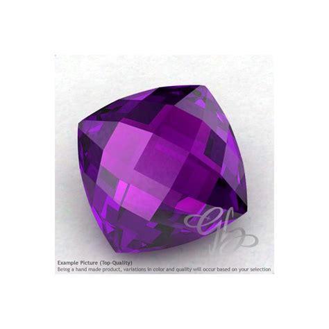 African Amethyst Square Cushion Shape Calibrated Briolettes