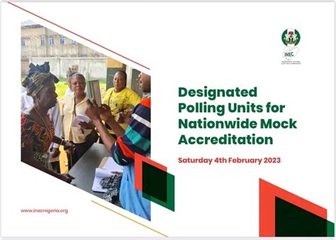 Inec Releases List Of Polling Units For The Mock Accreditation On 4th