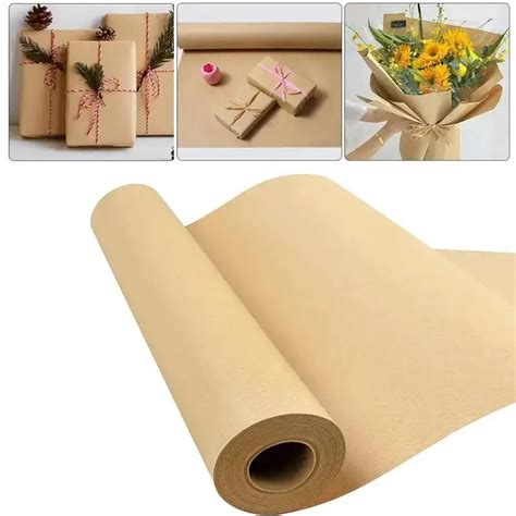 Rollo De Papel Kraft Marr N Para Envolver Regalos Embalaje En