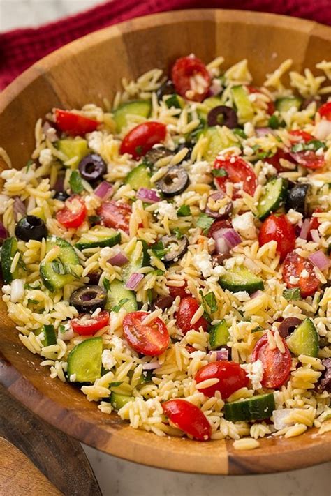 Greek Orzo Salad With Feta Cooking Classy