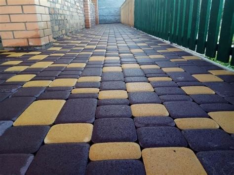 Схема укладки тротуарной плитки. Старый город