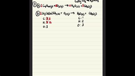 Solved Write Balanced Equations To Represent The Complete Combustion Of Each Of The Following In