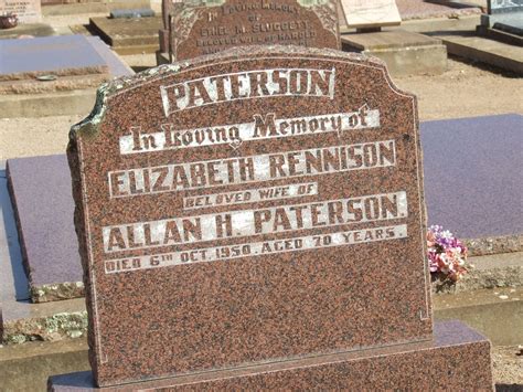 Elizabeth Rennison Brinkworth Paterson 1879 1950 Monumento Find A Grave