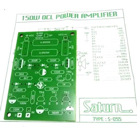 Jual PCB OCL 150W Mono Produk SATURN S 055 Shopee Indonesia