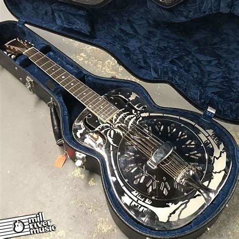 National Style O 14 Fret Resonator Guitar Nickel Plated Brass Reverb