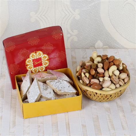 Assorted Dry Fruits With Kaju Katli Best Price Tacrossindia