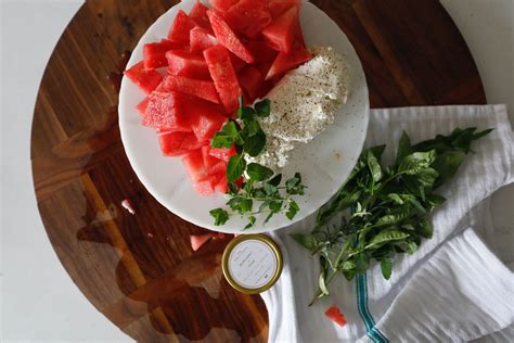 Goat Cheese Watermelon And Herbs — Folk