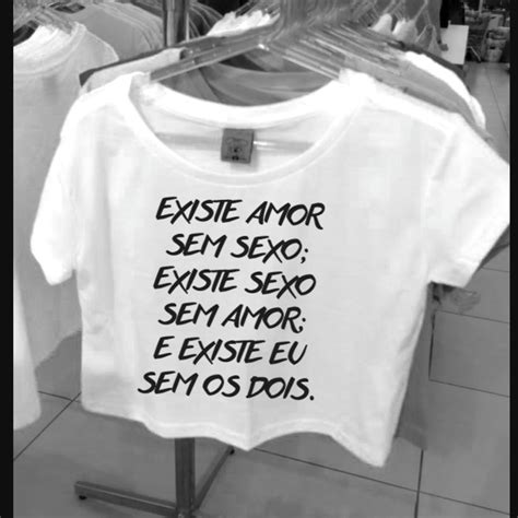 Cropped Existe Amor Sem Sexo Elo7 Produtos Especiais