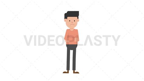 Man Thinking Royalty Free Stock Animation Videoplasty