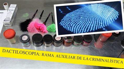 Dactiloscopia Diciplina De La Criminalistica Rama Auxiliar De La