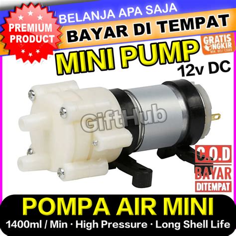 Jual Pompa Air Mini Aquarium Ikan Fish Tank 12 V Water Mini Pump 12v DC