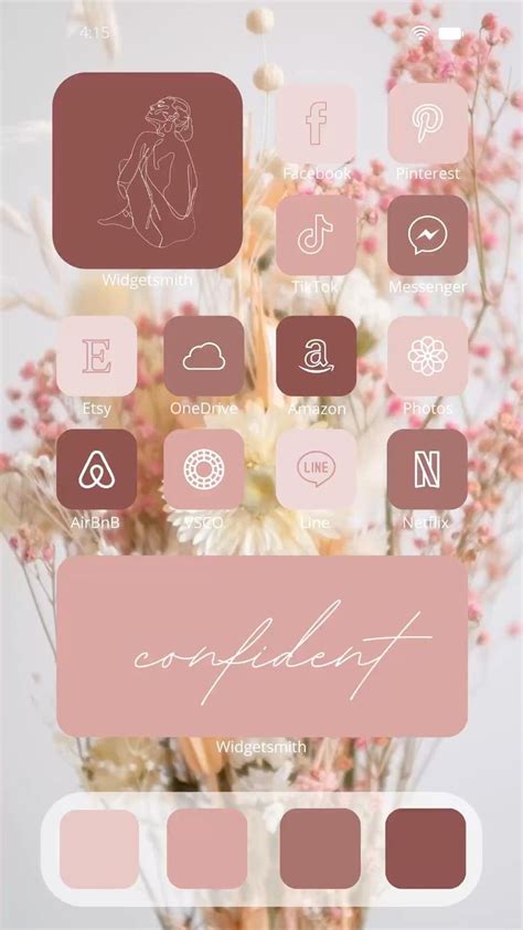 Pin On IOS 17 Marsala Aesthetic App Icons Pack