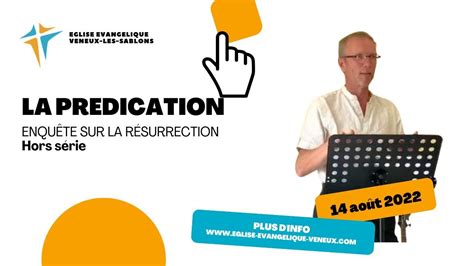 Prédication Enquête sur la résurrection de Jésus YouTube