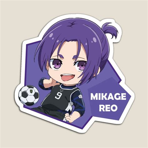 BlueLock Blue Lock Anime Chibi Reo Mikage V2 Magnet Anime Artwork