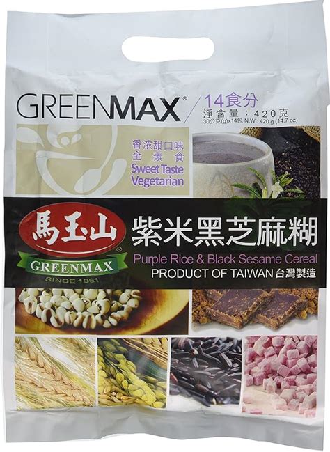 Greenmax Yam And Black Sesame Cereal Ounce Amazon Ca Grocery