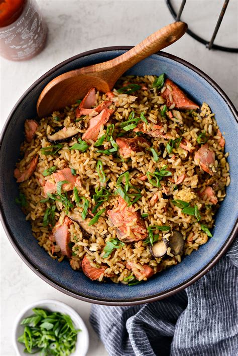 Salmon Fried Rice Simply Scratch