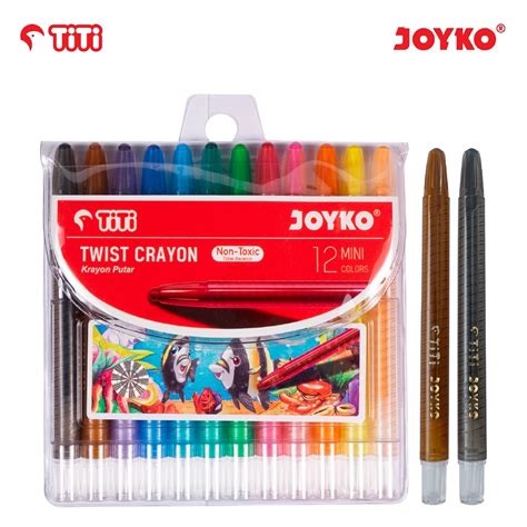 Twist Crayon Krayon Putar Joyko Titi Twcr Mini Warna Colors