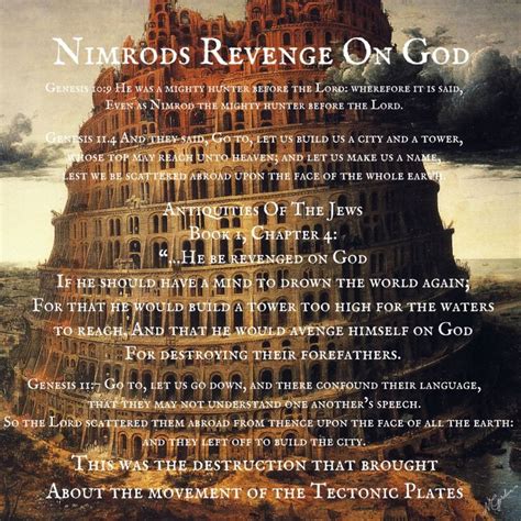 Nimrods Revenge On God Tower Of Babylon In The Beginning God