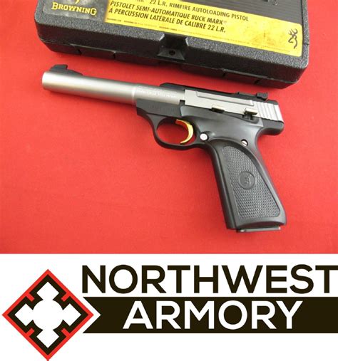 Browning Buckmark Pro Target 22lr 55in Stainless Wbox No Reserve 22 Lr For Sale At