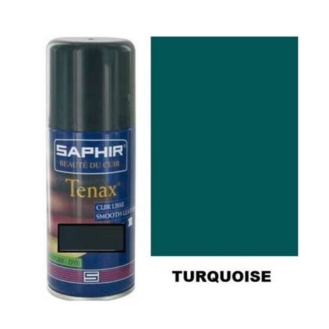 Teinture cuir aérosol 150mL TENAX saphir avel BLEU TURQUOISE