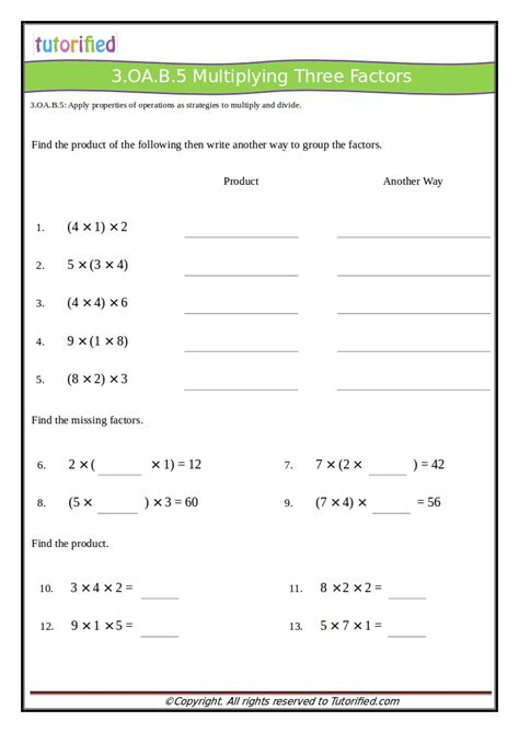 3rd Grade Common Core Math Worksheets Worksheets Library