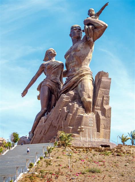 The Monument Renaissance Of Africa Located In Dakar Senegal A