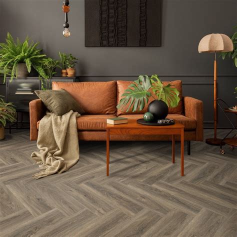 Signature Oak Lifestyle SPC Herringbone 5 5mm Rigid Core Vinyl Leader