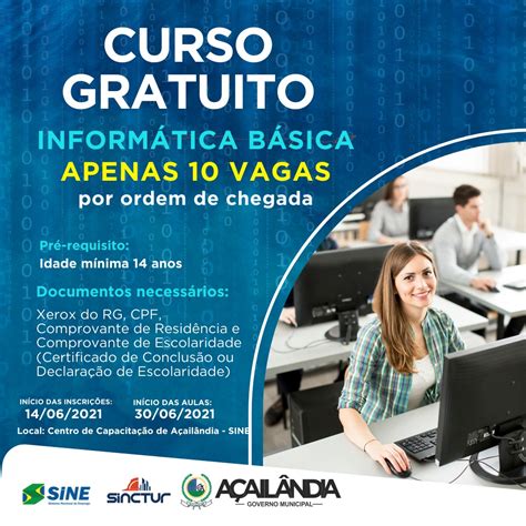 Curso Gratuito Inform Tica B Sica