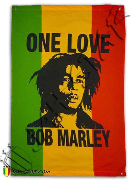 Bob Marley Flag One Love Rasta Reggae Jamaica – Jah Star