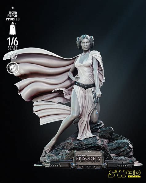 New Hope Leia Sculpture Star Wars D Models Tested And Ready For D