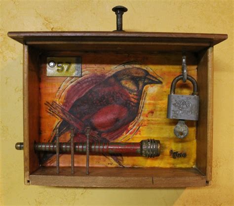 Encaustic and Found Objects--Junk Drawer Series--Artist: Kathy Moore ...