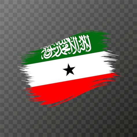 Premium Vector Somaliland National Flag Grunge Brush Stroke Vector