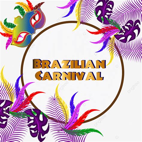 Vector De Borde De Carnaval Brasileño De Aspecto Premium De Estilo