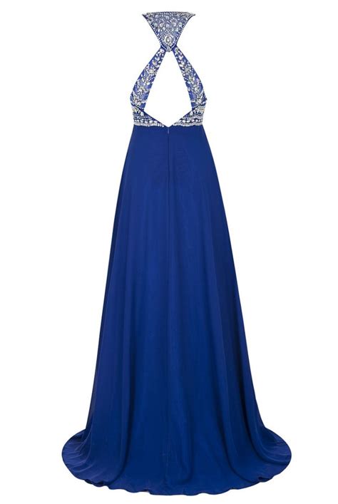 Bbonlinedress Damen Modern Bodenlang Cocktail Kleider Chiffon R