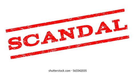 Scandal Watermark Stamp Text Caption Between Stock Vector Royalty Free