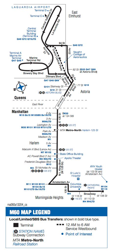 M60 Bus Nyc Map - Danice Doralynne