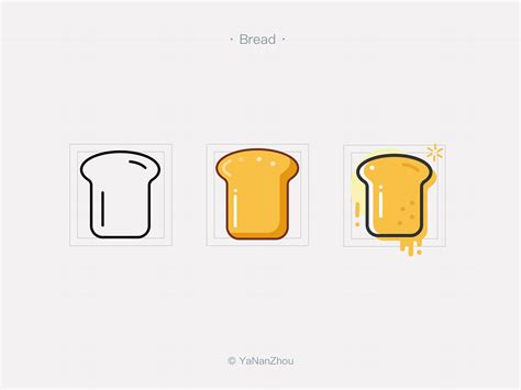 Delicious food icons on Behance