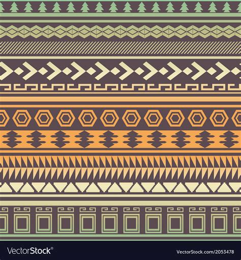 Tribal Striped Seamless Pattern Royalty Free Vector Image