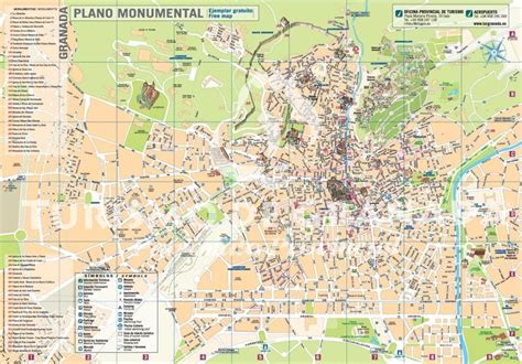 Granada tourist map | Tourist map, Map, Granada