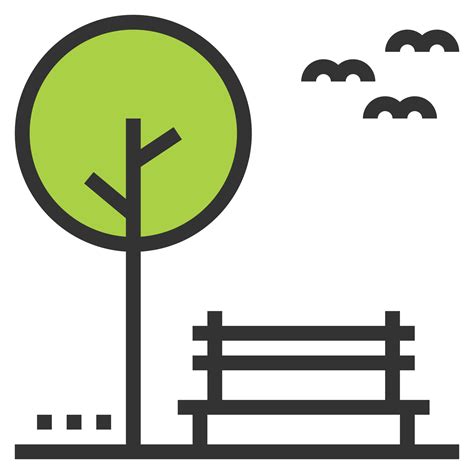 Park Icon Vector Symbol Simple Design For Using In Graphics Web Report