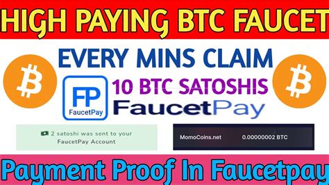 Today New High Paying Btc Faucet Per Claim 2 Btc Satoshis No Timer No