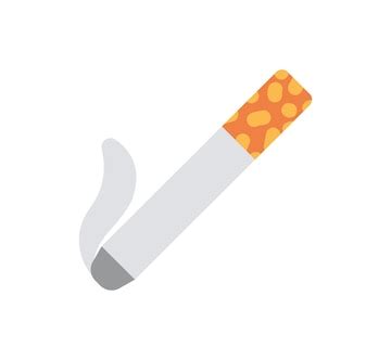 Premium Vector | Cigarette vector isolated emoji icon Cigarette emoticon