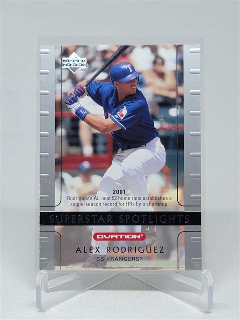 Rangers Upper Deck Ovation Silver Alex Rodriguez Ss E B Ebay