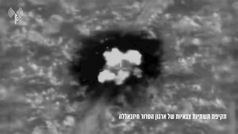 Israel Publica Un Video De Los Ataques Contra Instalaciones De Hezbolá En El Líbano Rt