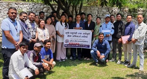 राष्ट्रिय बीमा कम्पनीको कृषि तथा पशुपन्छी बीमा अभिकर्ता तालिम सम्पन्न