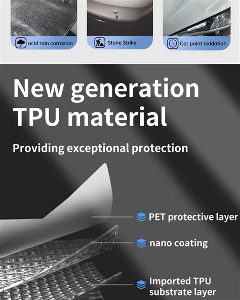 Auto Repair Anti Scratch Transparent Tpu Tph Ppf Car Paint Protection