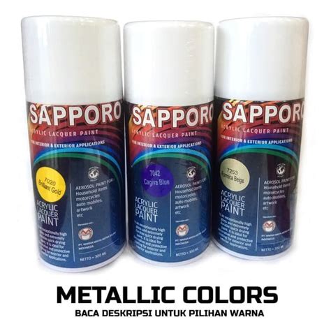 Jual Sapporo Spray 300 Ml Metallic Colors B Pylox Pilox Cat