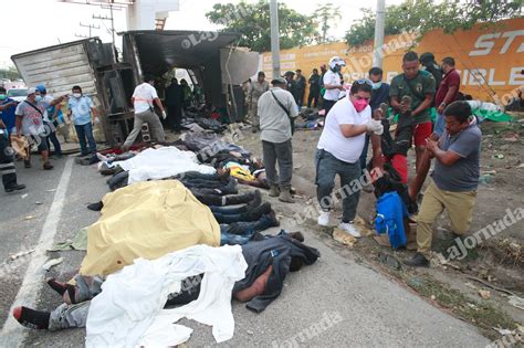 La Jornada FGR Atrae Caso Sobre Accidente De Migrantes En Chiapas