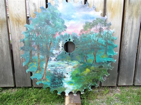 Custom Painted Saw Blade 1